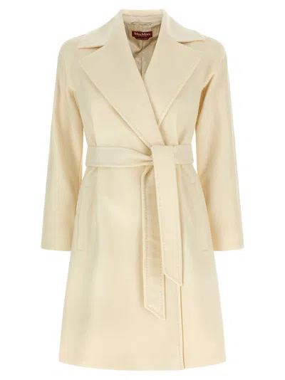 Max Mara Studio Dravenna Coat In Cream