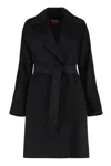 Max Mara Cles Coat In Black