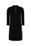 Max Mara Midnight Blue Viscose Blend Dress In Black