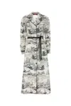 Max Mara Printed Satin Pappa Shirt Dress In Multi