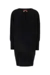 Max Mara Studio Black Cady Asti Dress In Black