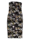 Max Mara Sequin-embellished Floral-print Midi Dress In Black