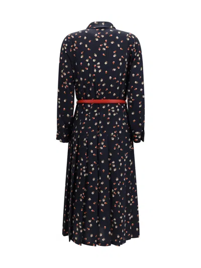 Max Mara Studio Dress In Navy