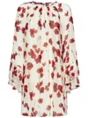 Max Mara Studio Zoraide Printed Silk Dress In White