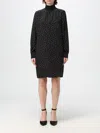 Max Mara High-necked Dress In Black