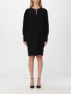Max Mara Studio Dress Woman Black In Black
