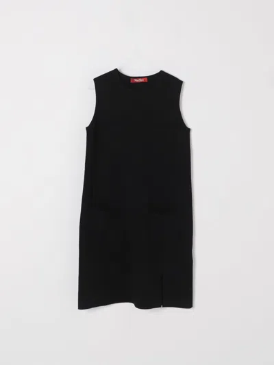 Max Mara Studio Dress Woman Black In Multi