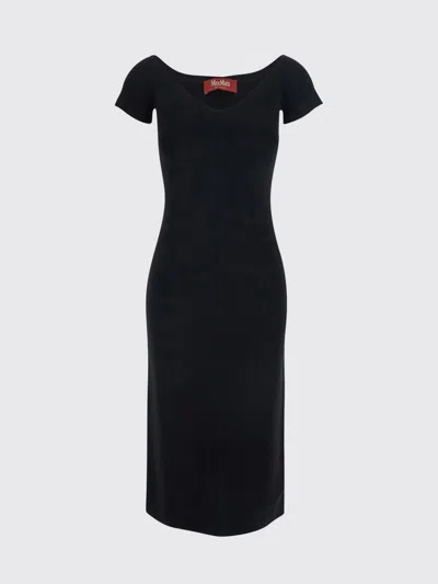 Max Mara Studio Dress Woman In Black