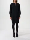 Max Mara Studio Dress Woman Black In Black
