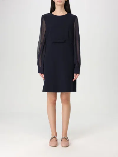 MAX MARA MAX MARA STUDIO DRESS WOMAN BLUE