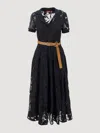 Max Mara Studio Dress Woman Blue In Blue