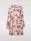 Max Mara Mini Silk Dress With Flared Sleeves