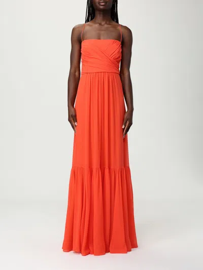 Max Mara Studio Dress Woman Coral In Orange