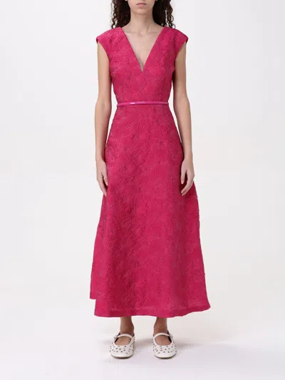 Max Mara Studio Dress Woman Fuchsia In Pink