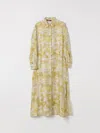 Max Mara Studio Dress Woman Grey In Burgundy
