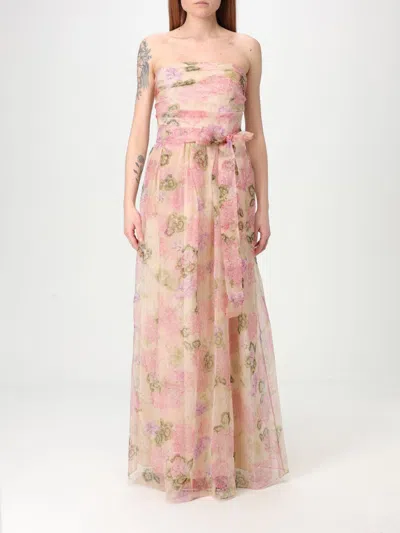 Max Mara Studio Dress Woman Ivory In Multi