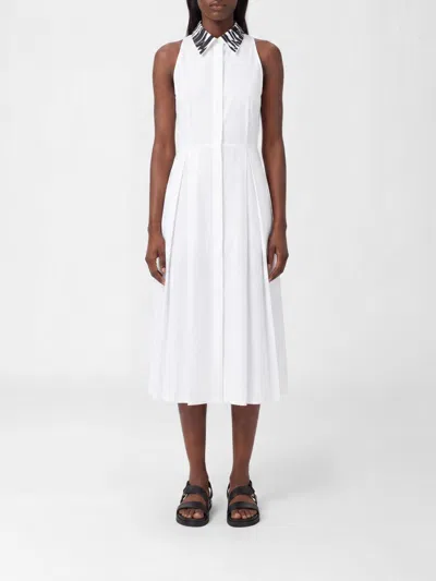 Max Mara Studio Dress Woman  In White