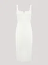 Max Mara Studio Dress Woman White In White