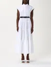 Max Mara Studio Dress Woman White In White