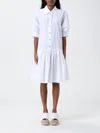 Max Mara Studio Dress Woman White In White