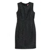 Max Mara Sleeveless Sequined Dress In Black