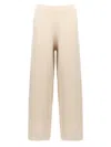 Max Mara Ragtime Ribbed-trim Wide-leg High-rise Wool-knit Trousers
