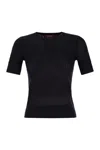Max Mara Ebbri Crewneck Mesh-knit Sweater In Blue