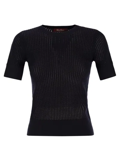 Max Mara Studio Ebbri - Viscose Blend Sweater In Blue