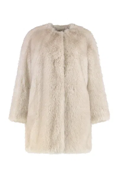 Max Mara Studio Eco-friendly Women's Mini Jacket In Nude