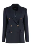 Max Mara Studio Edicola Double-breasted Wool Blazer
