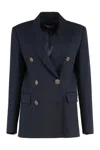 Max Mara Studio Edicola Double-breasted Wool Blazer