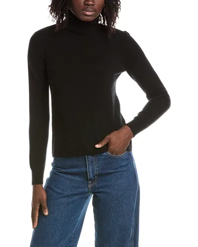 Max Mara Studio Educata Turtleneck Wool & Cashmere-blend Sweater In Black