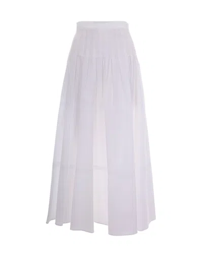Max Mara Studio Effortless Mini Skirt In White
