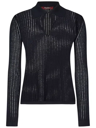 Max Mara Studio Egrege Sweater In Black