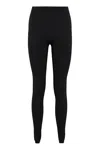 Max Mara Elasticated Waist Leggings In Black