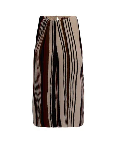 Max Mara Studio Elegant Silk Top For Women In Mattone Rosso