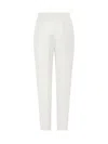 Max Mara Studio Elegant Trouser Pants In Bianco