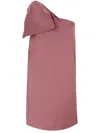Max Mara Symmetrical Mini Dress With Bow In Multicolor
