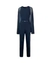 Max Mara Studio Elegante Tuta Vertice Blu