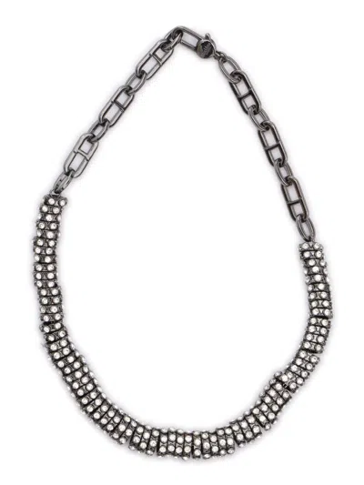 Max Mara Livorno Custom Jewellery In Grey