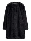 Max Mara Studio Eros Coat In Black