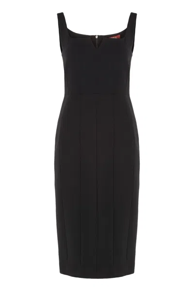 Max Mara Studio Etruria Cady Dress In Black