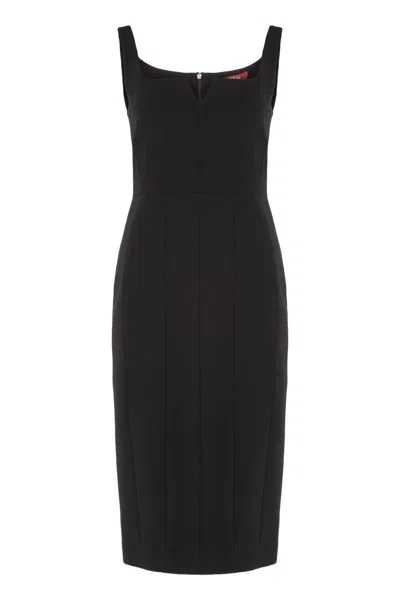 Max Mara Studio Etruria Cady Dress In Black