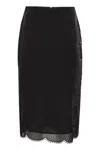 Max Mara Fify Ramie Skirt In Black