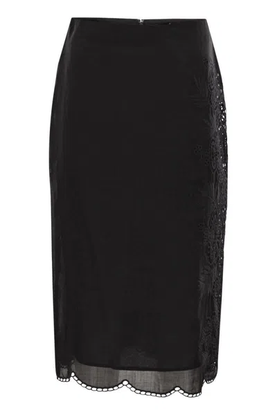 MAX MARA MAX MARA STUDIO FIFY - RAMIE CANVAS SKIRT