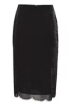 Max Mara Fify Ramie Skirt In Black