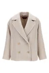 Max Mara Filovia Coats And Trench Coats Beige In Metallic