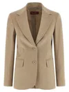 Max Mara Folgore Blazer In Neutral