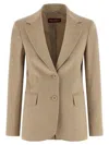 Max Mara Folgore Blazer In Neutral