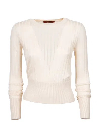 MAX MARA MAX MARA STUDIO FUNALE CREWNECK KNITTED TOP